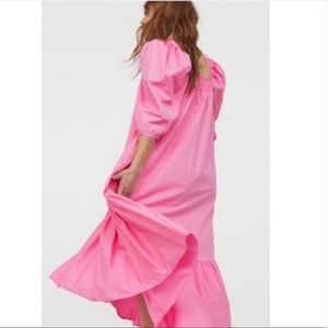 H&M Pink Ruffle Maxi Dress